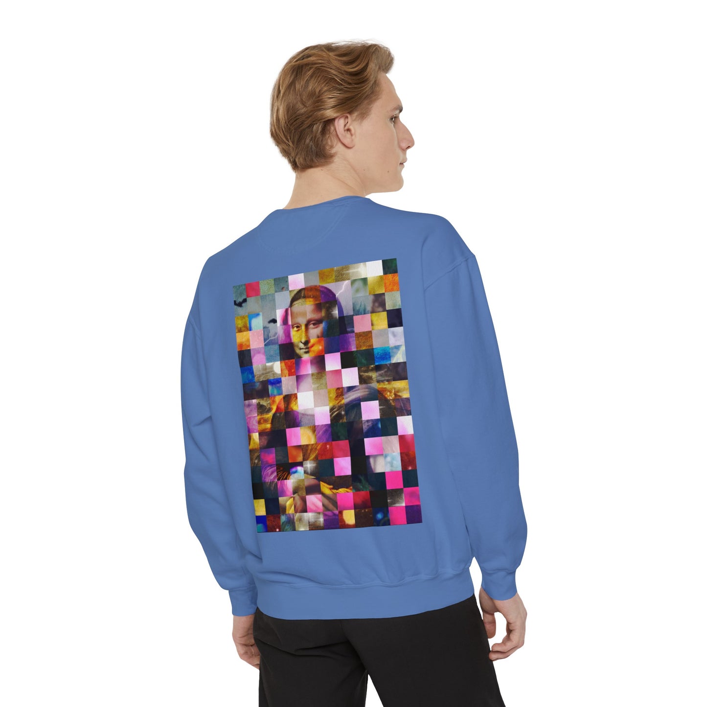 Mona Lisa (In Lights): Luxurious Unisex Garment-Dyed Sweatshirt