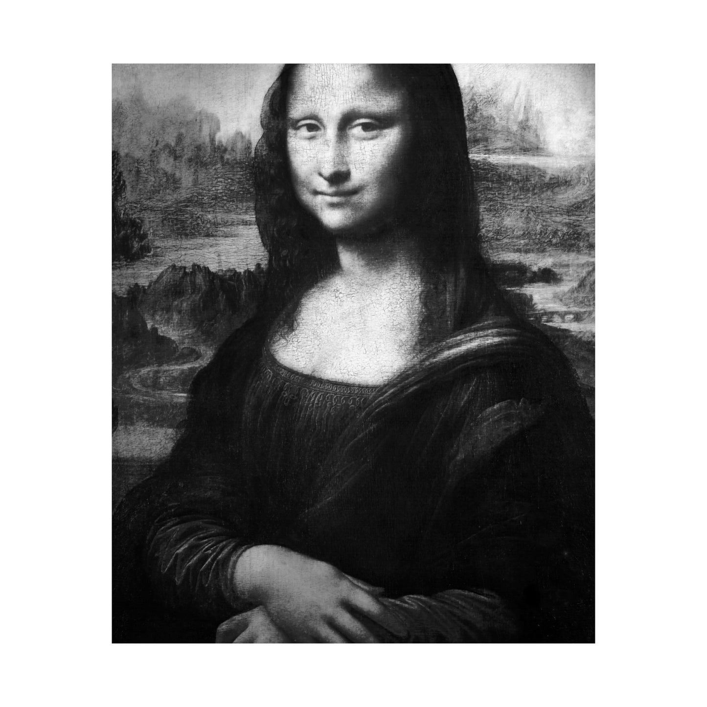 Reimagined Mona Lisa: Premium Matte Vertical Poster on Museum-Grade Paper