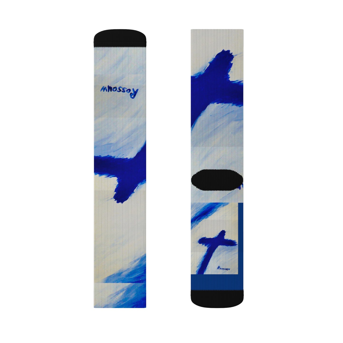 "Songbird - Inspirational Cross Art Socks – Unique, Stylish Comfort for All"