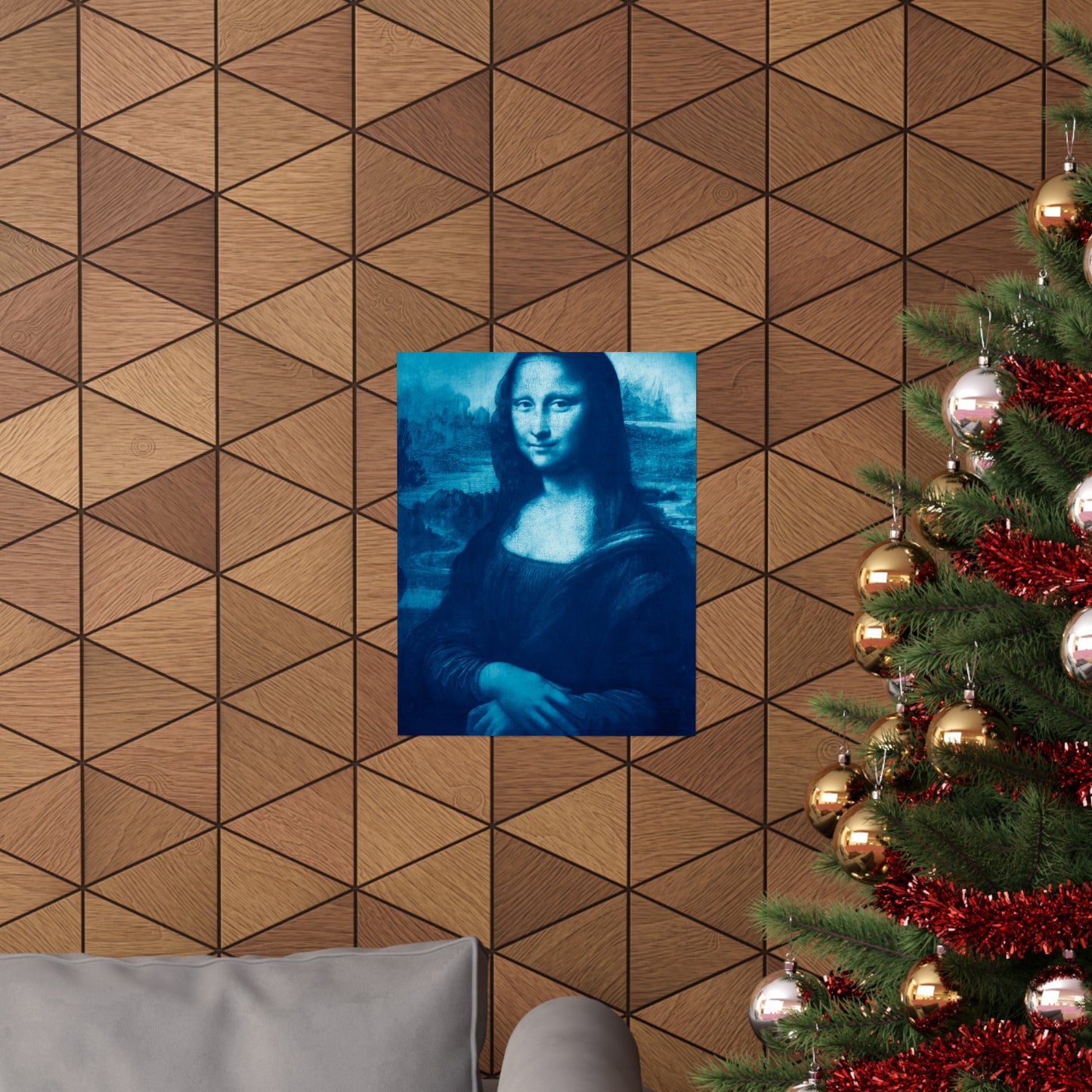 Reimagined Mona Lisa: Premium Matte Vertical Poster on Museum-Grade Paper