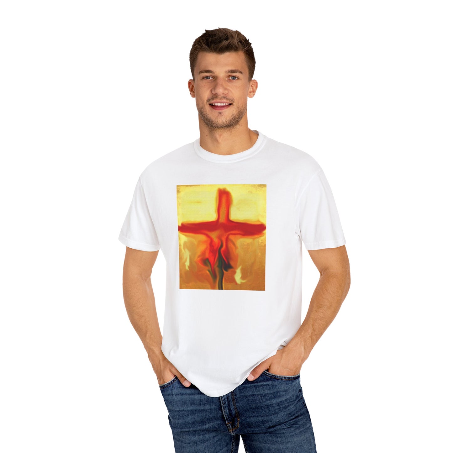 “Rose Petals - Spiritual Art Unisex Dyed T-Shirt – Comfort Colors 1717"