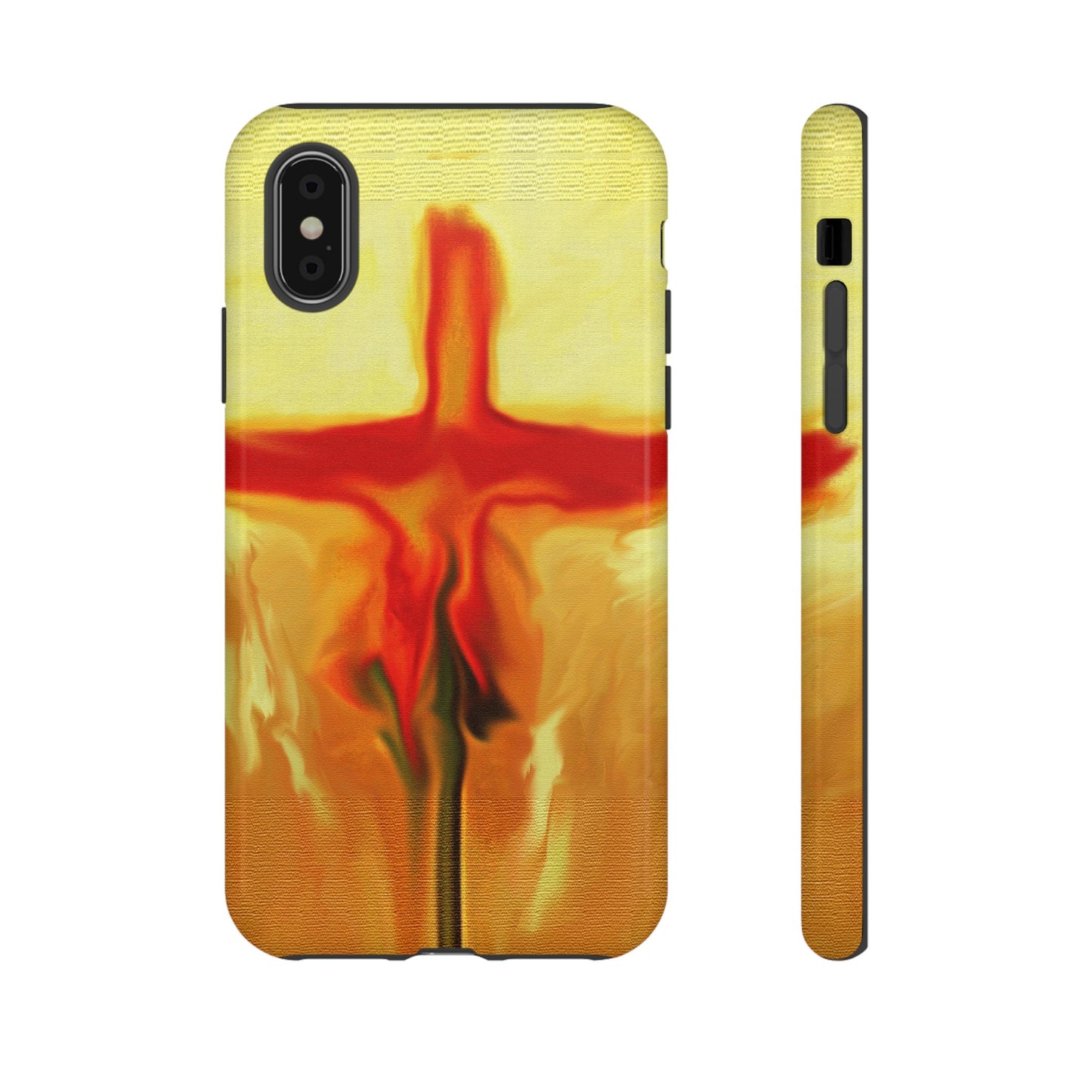 "Rose Petals - Inspirational Cross Phone Case With Dual Layer Protection"