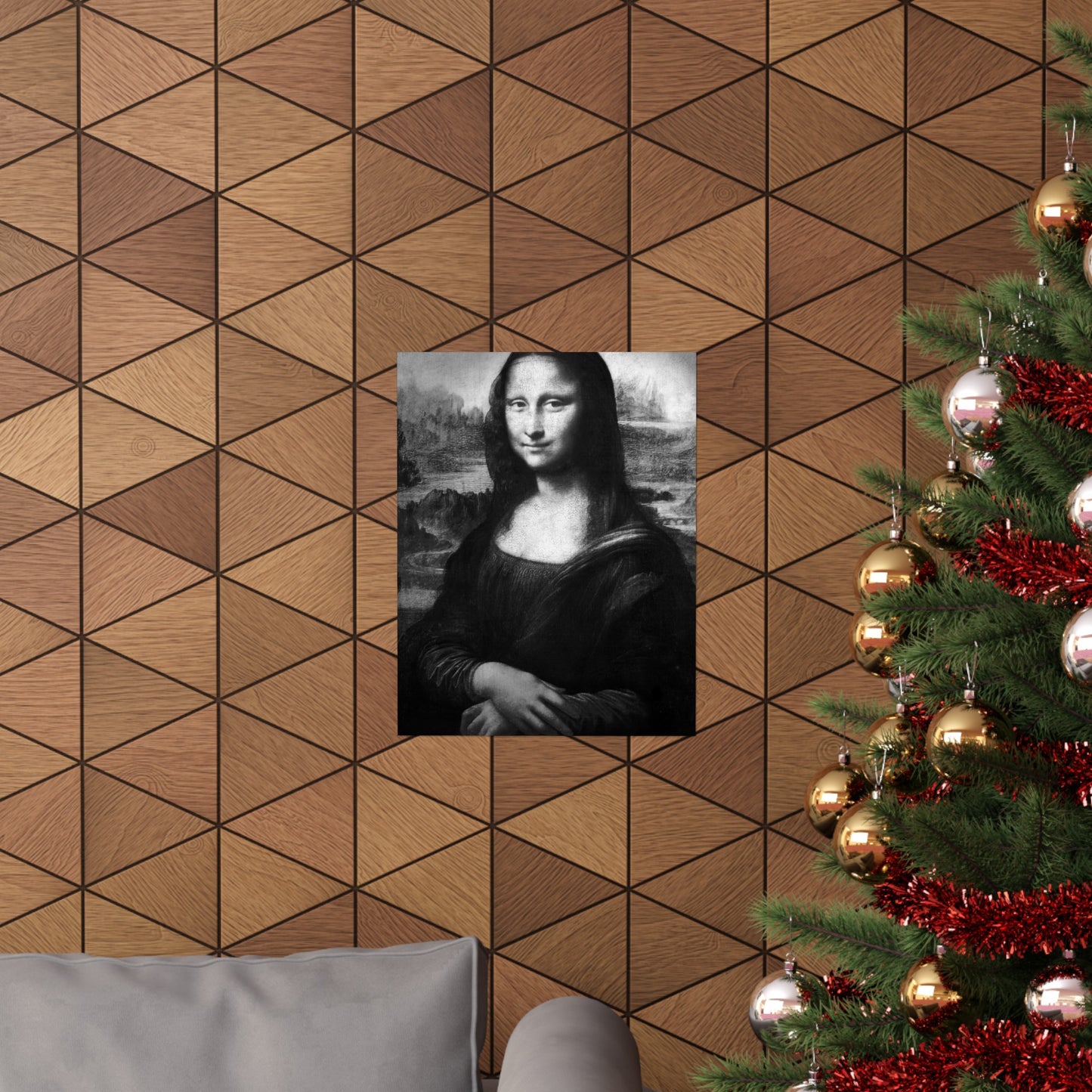 Reimagined Mona Lisa: Premium Matte Vertical Poster on Museum-Grade Paper