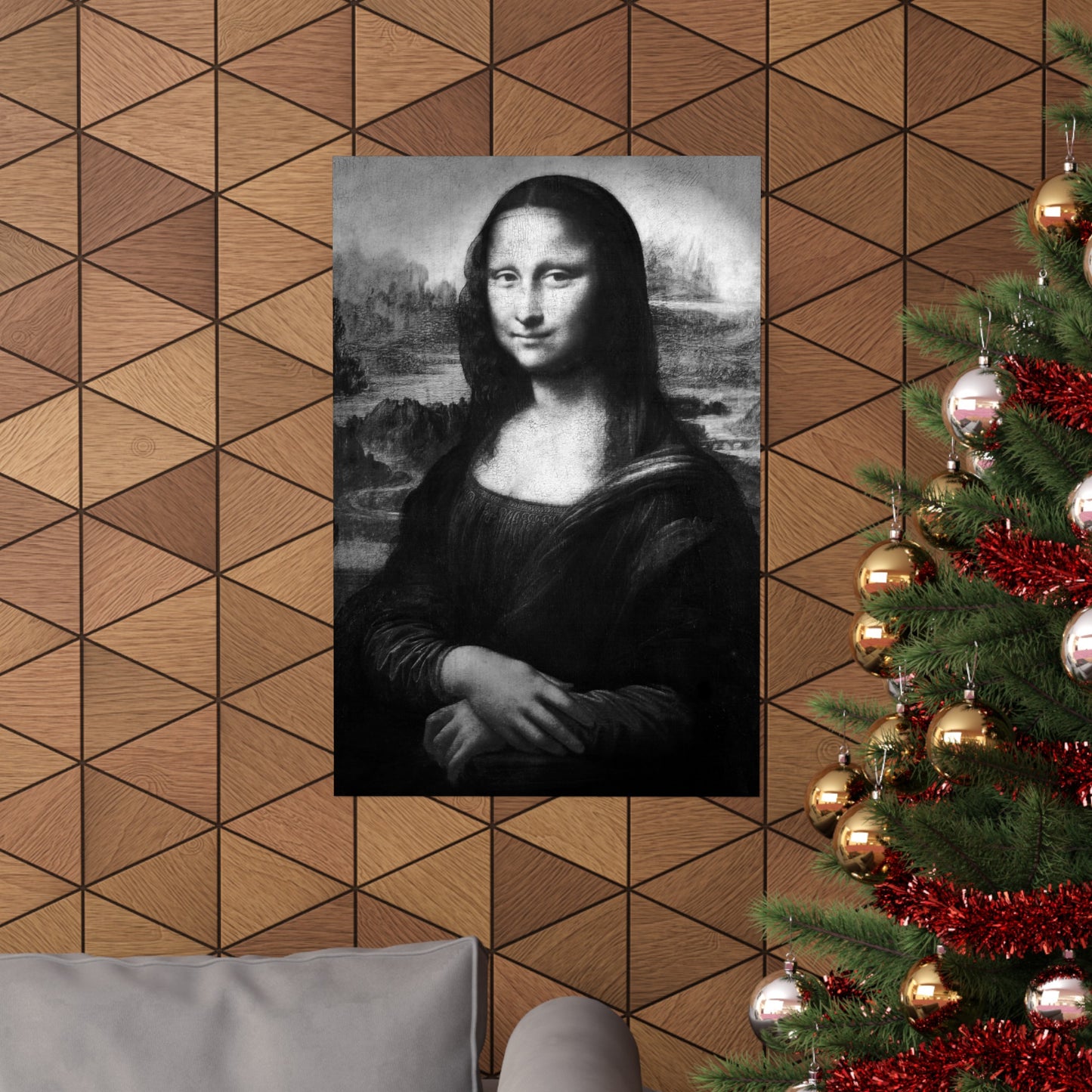 Reimagined Mona Lisa: Premium Matte Vertical Poster on Museum-Grade Paper