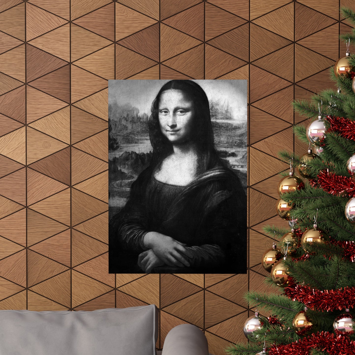 Reimagined Mona Lisa: Premium Matte Vertical Poster on Museum-Grade Paper