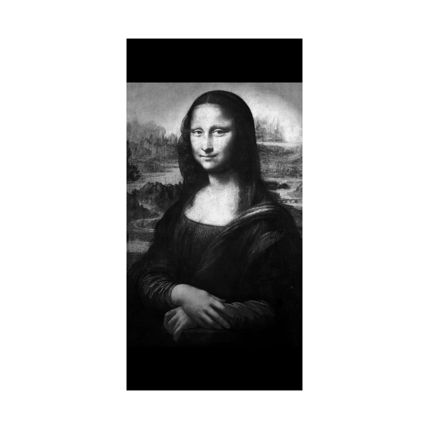 Reimagined Mona Lisa: Premium Matte Vertical Poster on Museum-Grade Paper