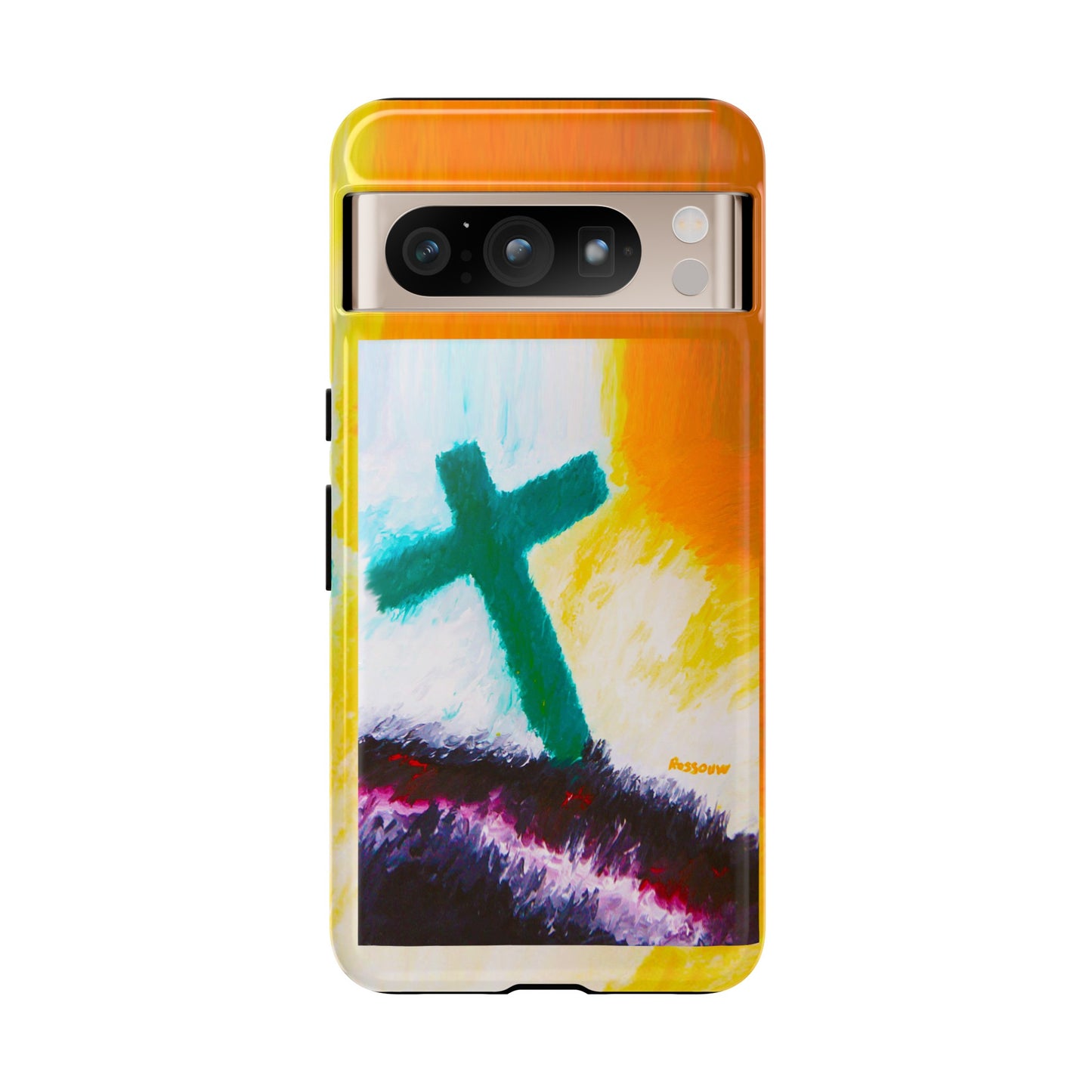 "Sunrise - Divine Cross Protective Phone Case"