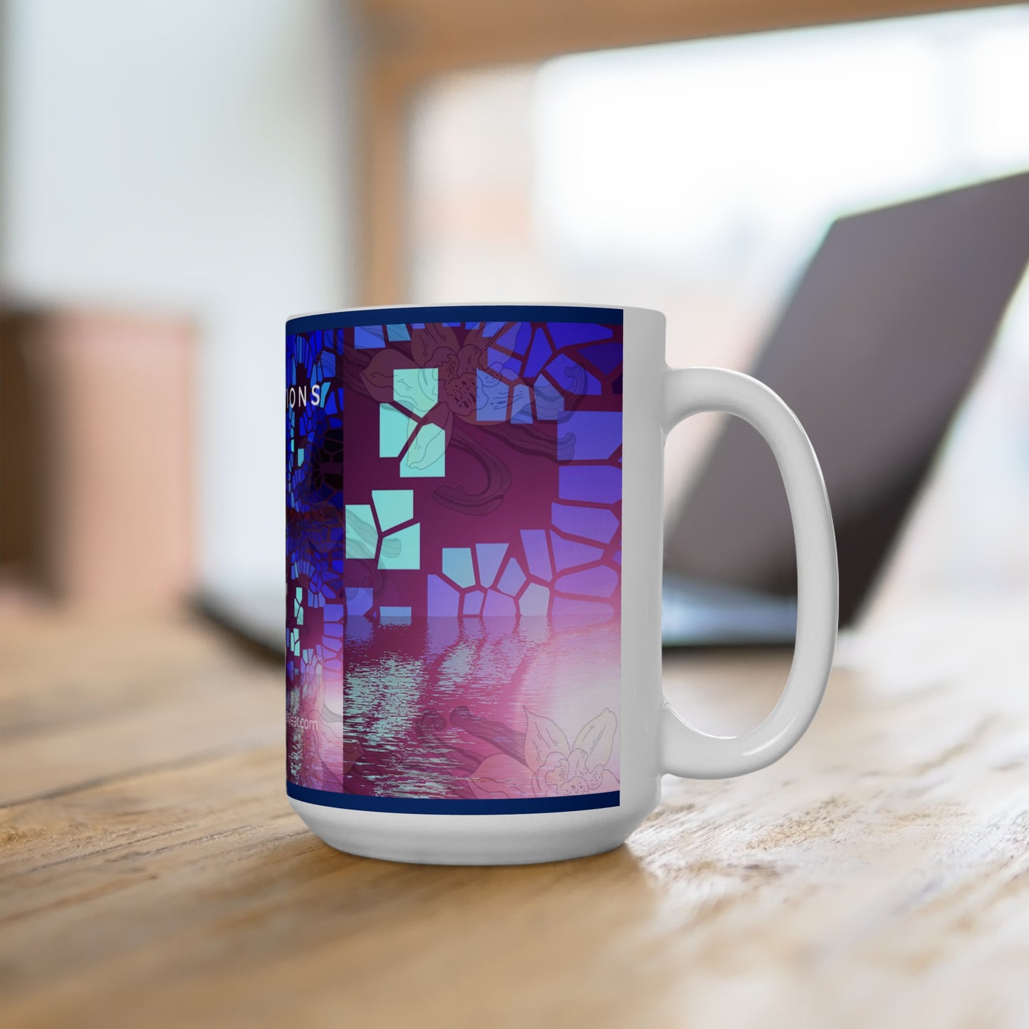 “Reflections - Inspirational Coffee Mugs – Cross Art (11oz, 15oz)"