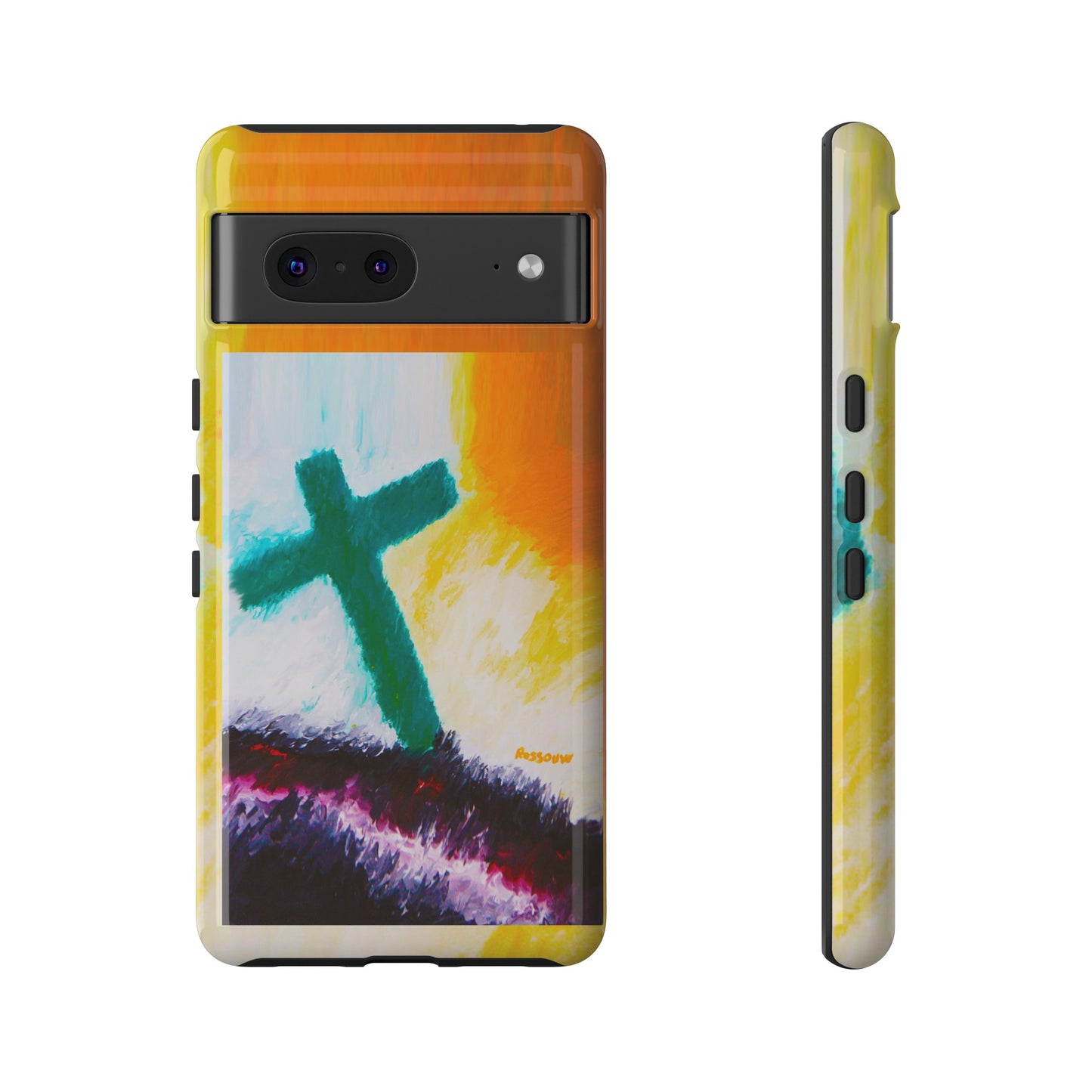 "Sunrise - Divine Cross Protective Phone Case"