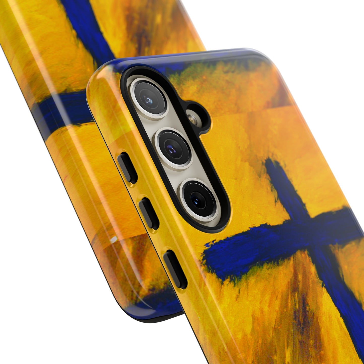 "Blue Falcon - Divine Cross Protective Phone Case"