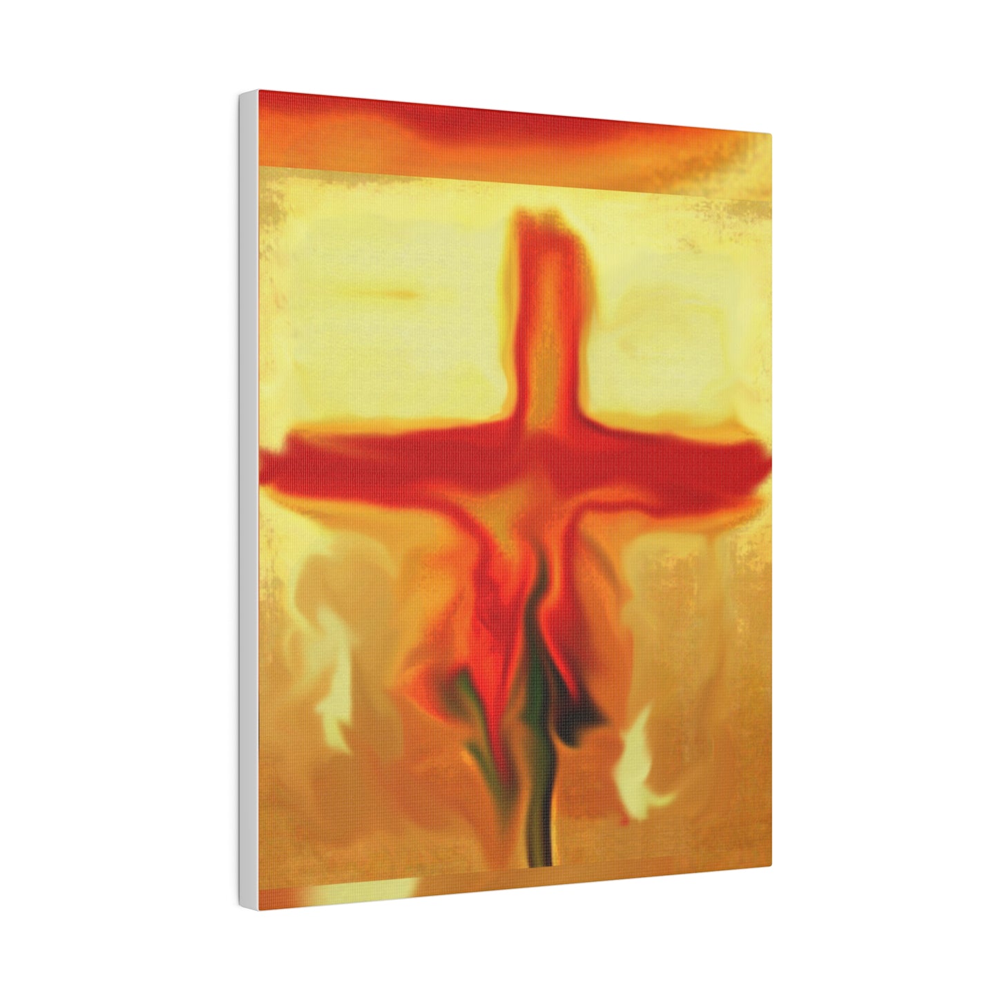 "Rose Petals - Rossouw's Inspirational Cross Art Canvas – Matte Canvas, Stretched, 0.75"