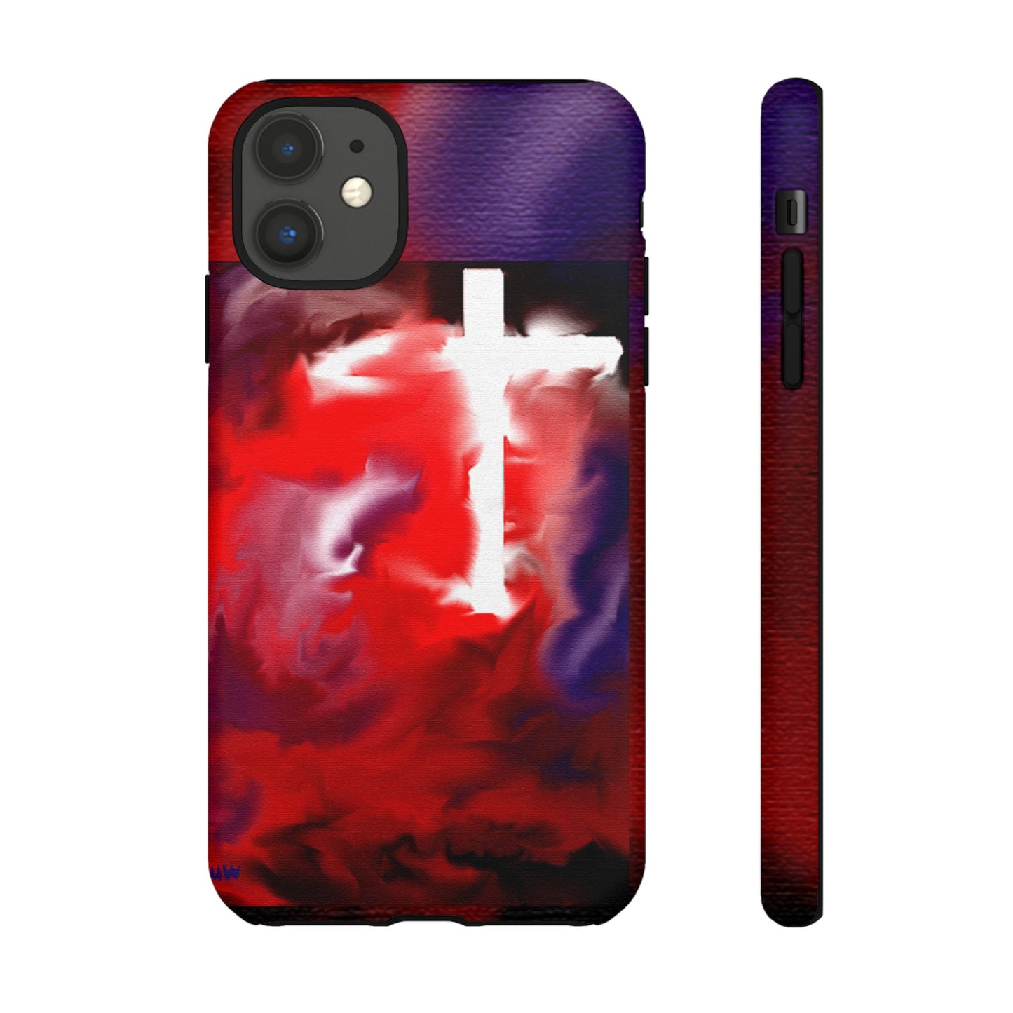 "Above The Light - Cross Art Protective Phone Case"