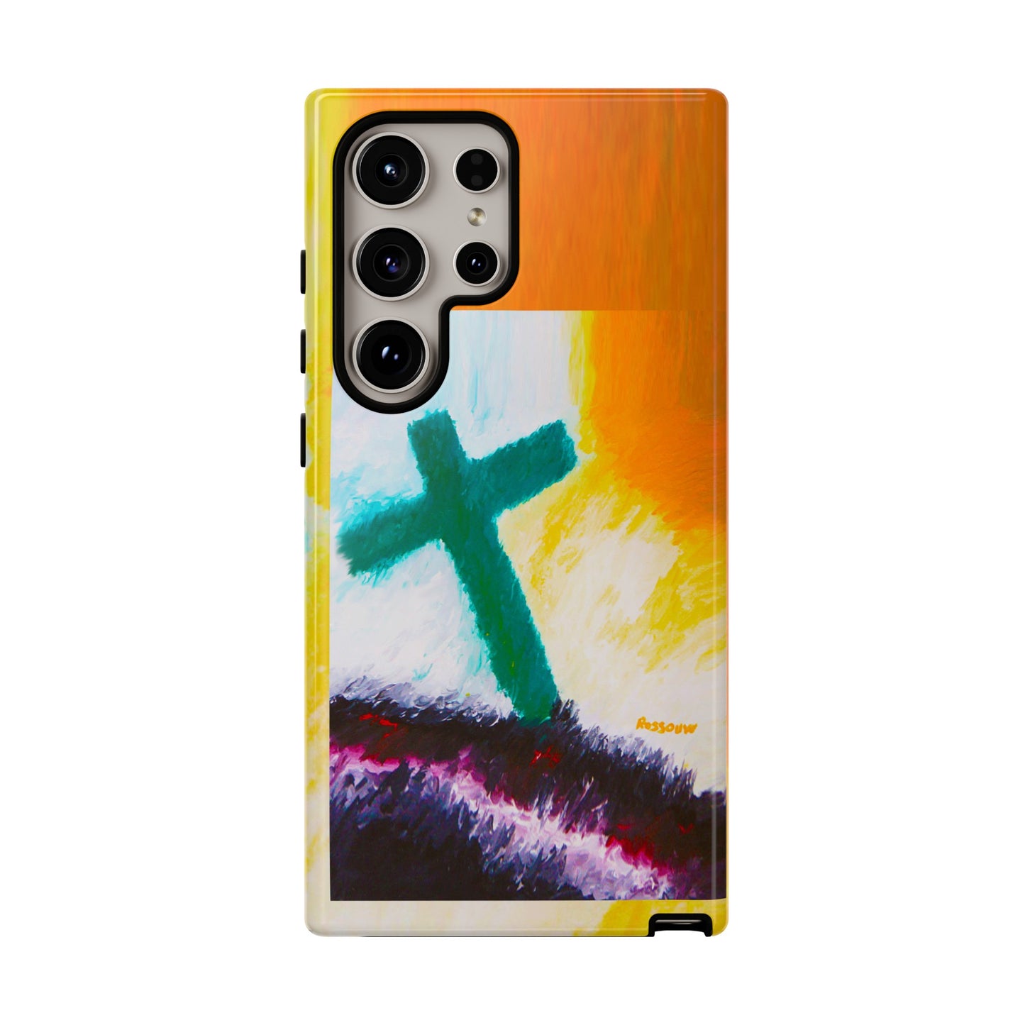 "Sunrise - Divine Cross Protective Phone Case"