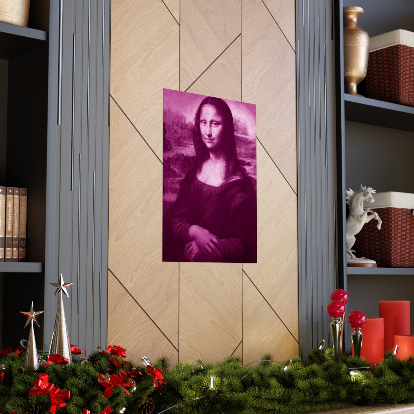 Reimagined Mona Lisa: Premium Matte Vertical Poster on Museum-Grade Paper