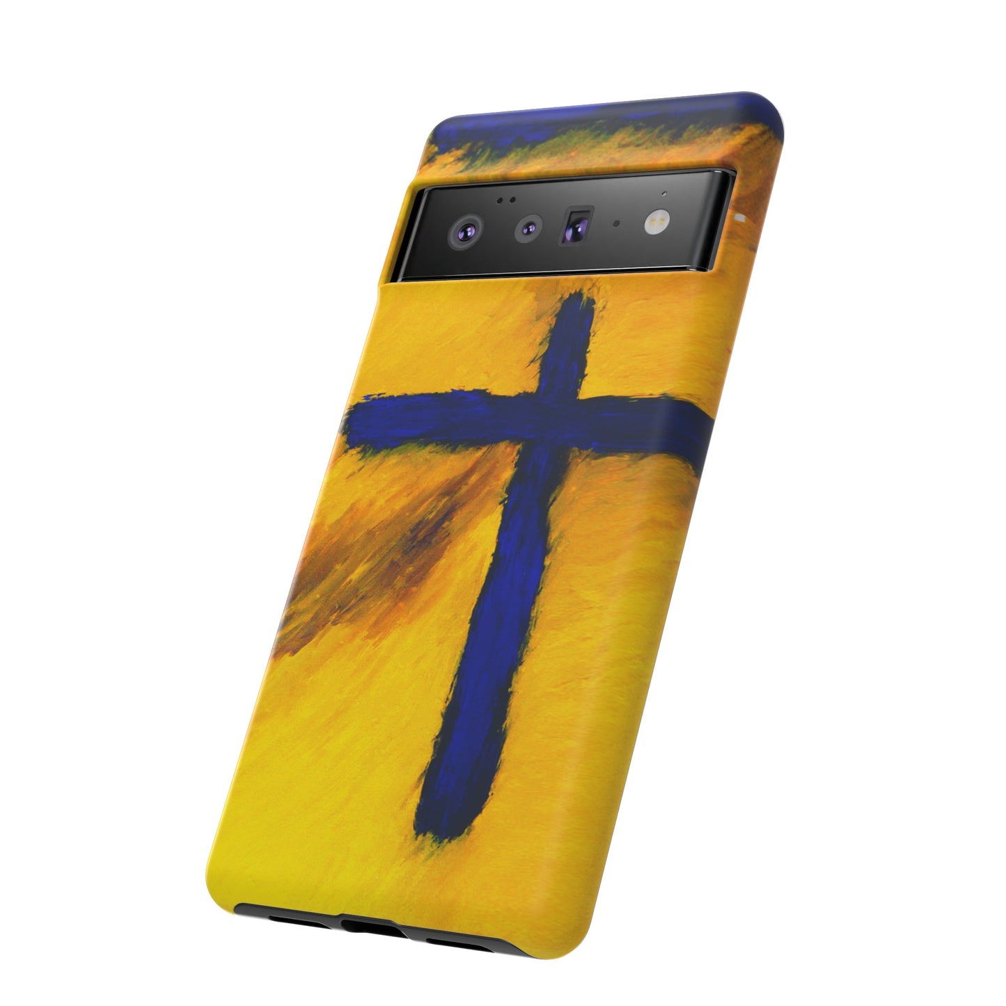 "Blue Falcon - Divine Cross Protective Phone Case"