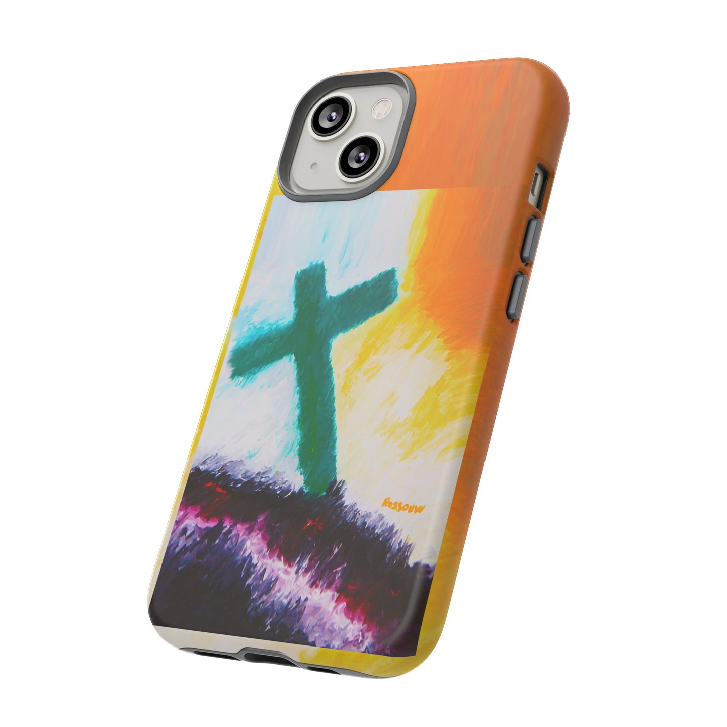 "Sunrise - Divine Cross Protective Phone Case"