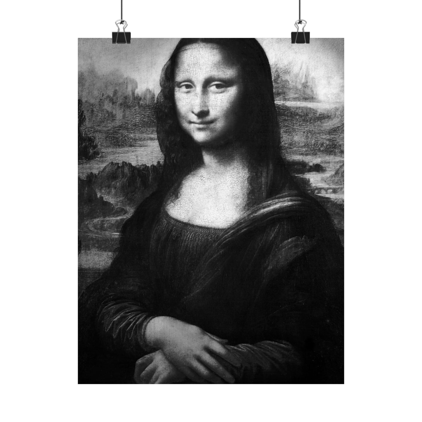 Reimagined Mona Lisa: Premium Matte Vertical Poster on Museum-Grade Paper