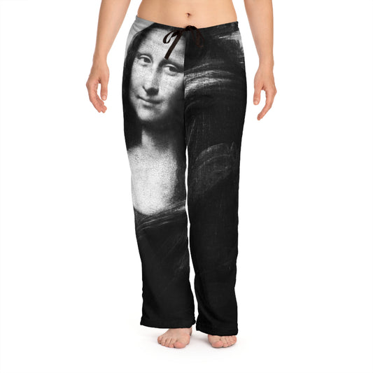 Mona Lisa Pajama Pants: Luxurious Elegance Meets Iconic Artistry