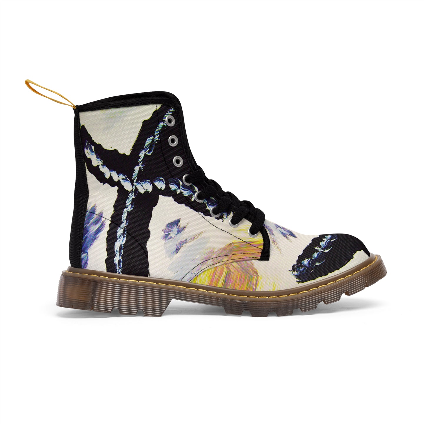 Women's Canvas Boots | Cross Design by Rossouw - Unique Shoes