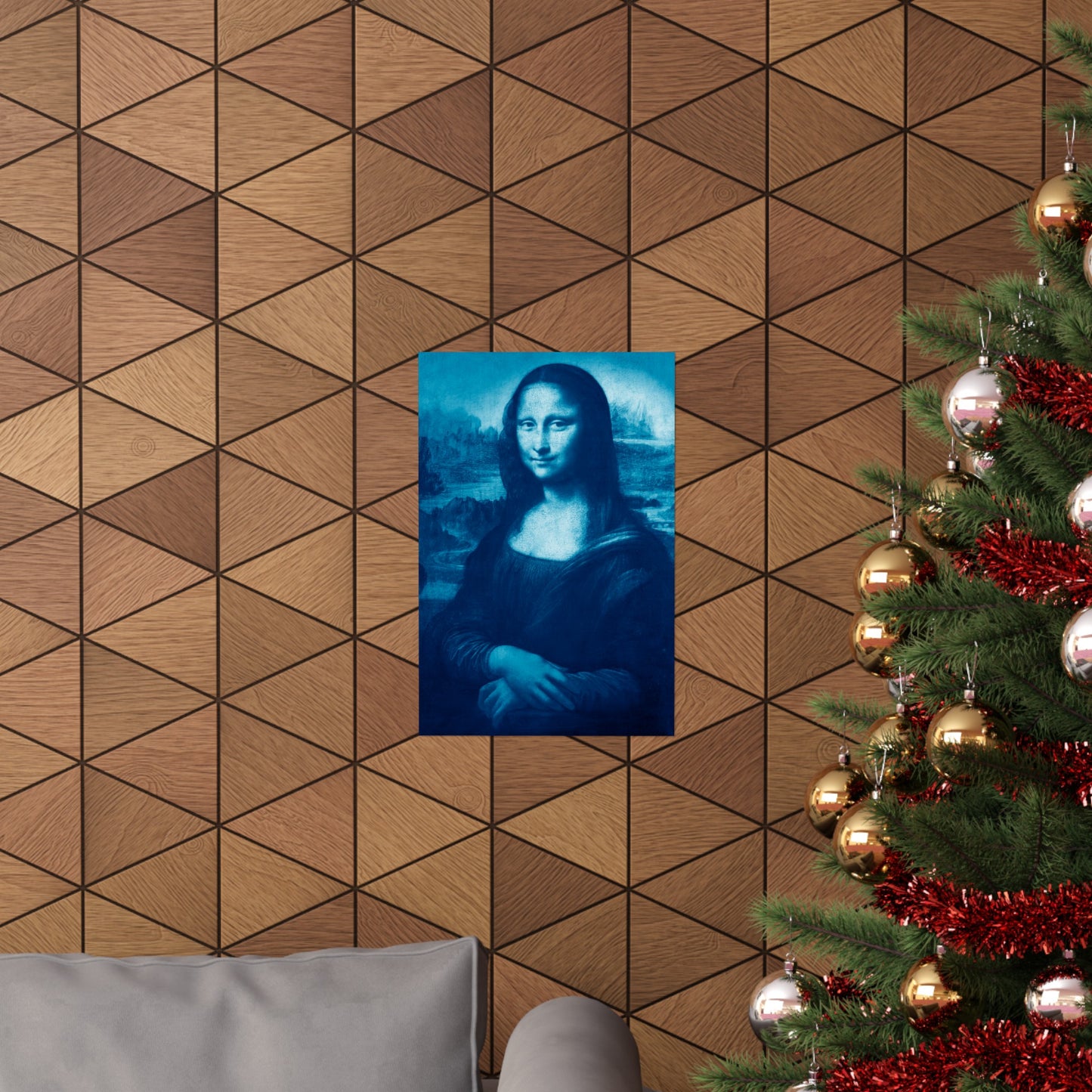 Reimagined Mona Lisa: Premium Matte Vertical Poster on Museum-Grade Paper