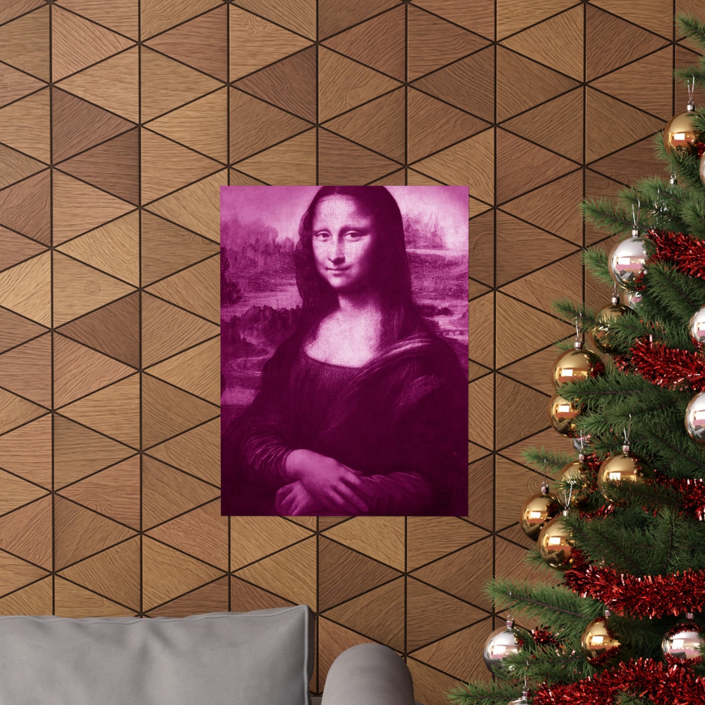 Reimagined Mona Lisa: Premium Matte Vertical Poster on Museum-Grade Paper