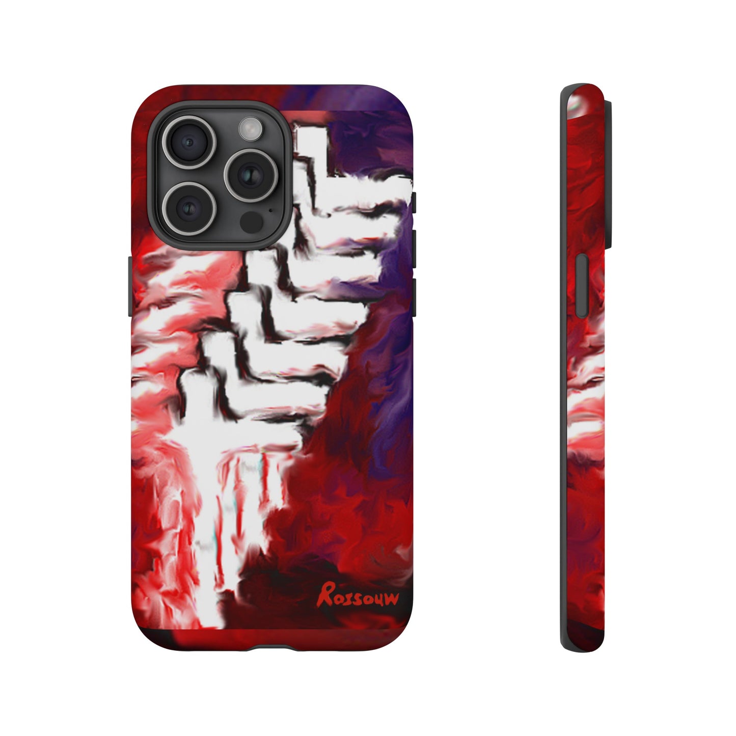 "Beyond The Shadows - Cross Phone Case With Dual Layer Protection"