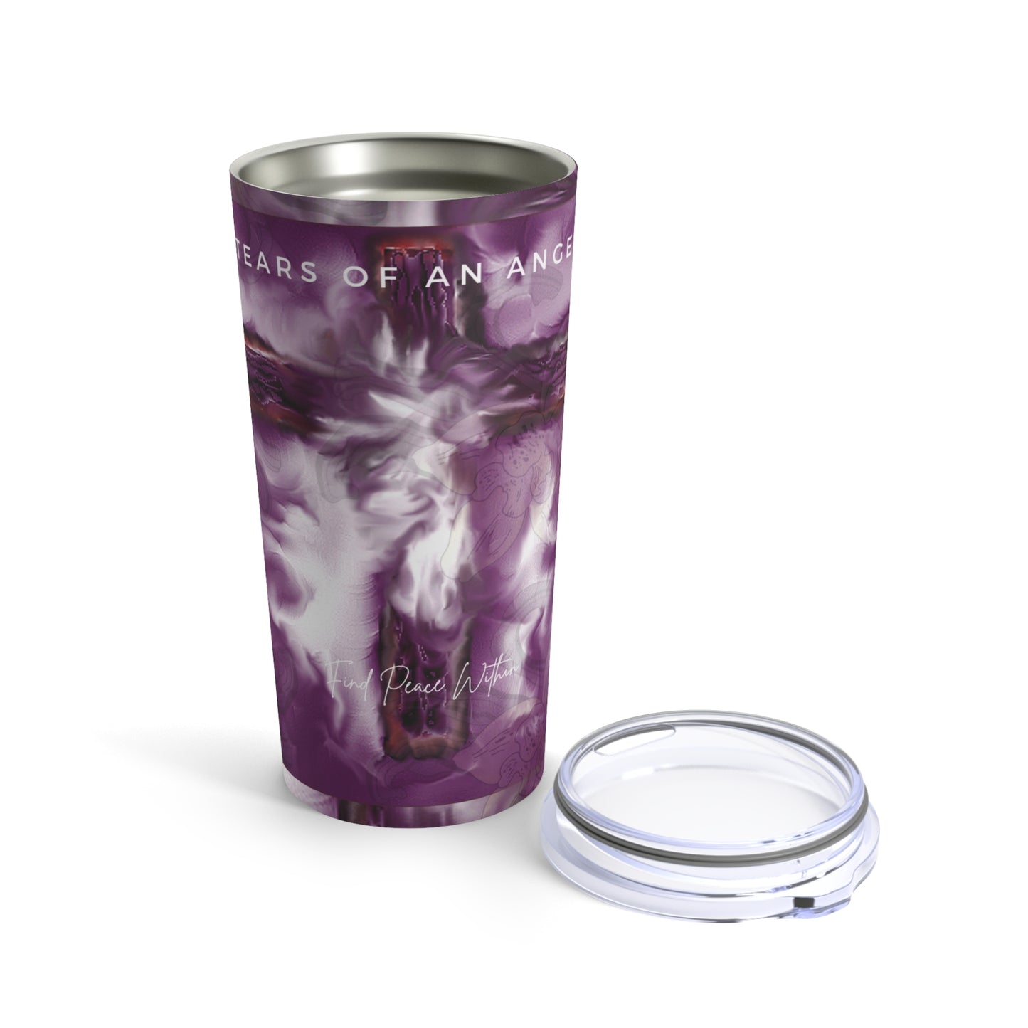 "Tears Of An Angel - Divine Cross Insulated Stainless Steel Mug”