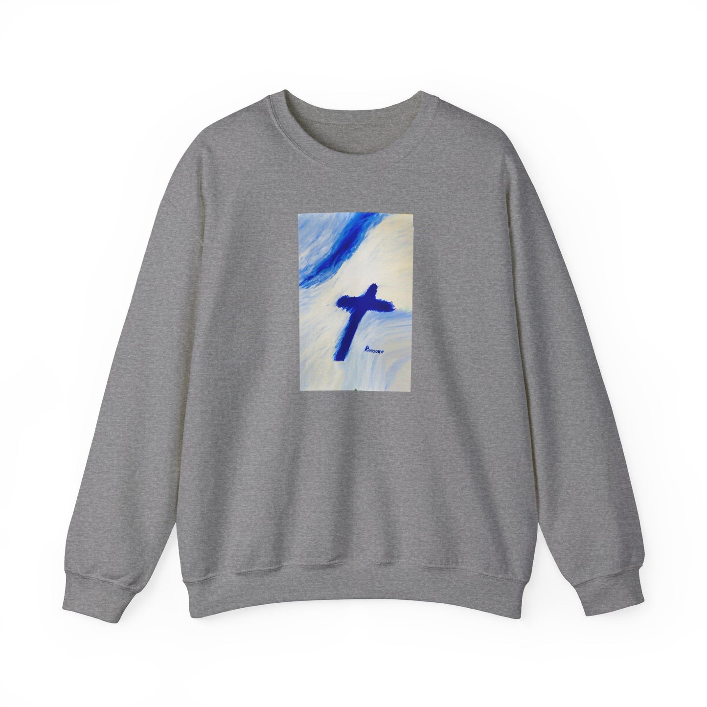 "Songbird - Enlightened Spirit Crewneck Sweatshirt – Cross Painting”