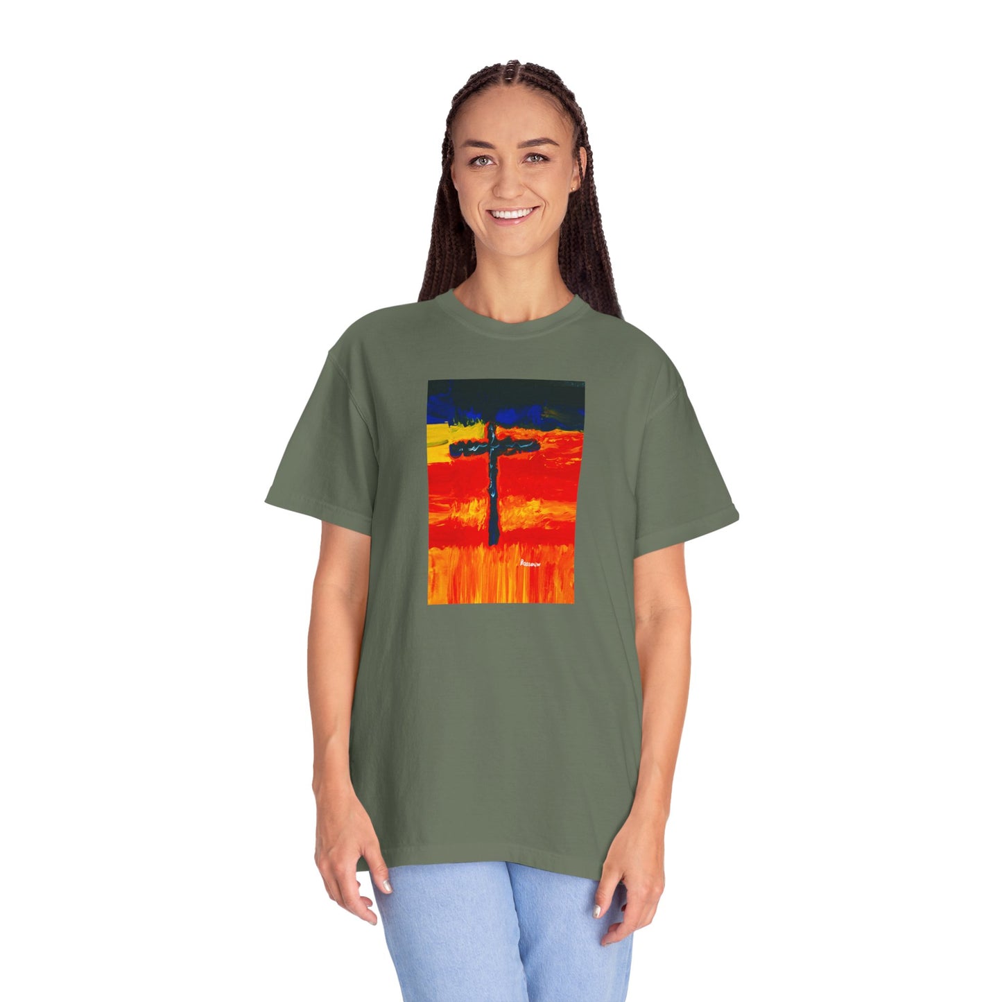 “Rainbow Warrior - Spiritual Art Unisex Dyed T-Shirt – Comfort Colors 1717"