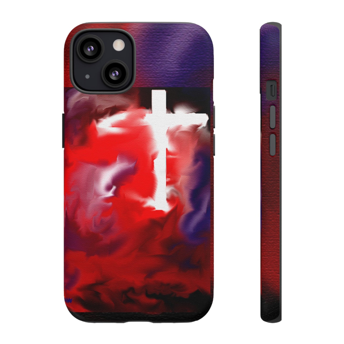 "Above The Light - Cross Art Protective Phone Case"