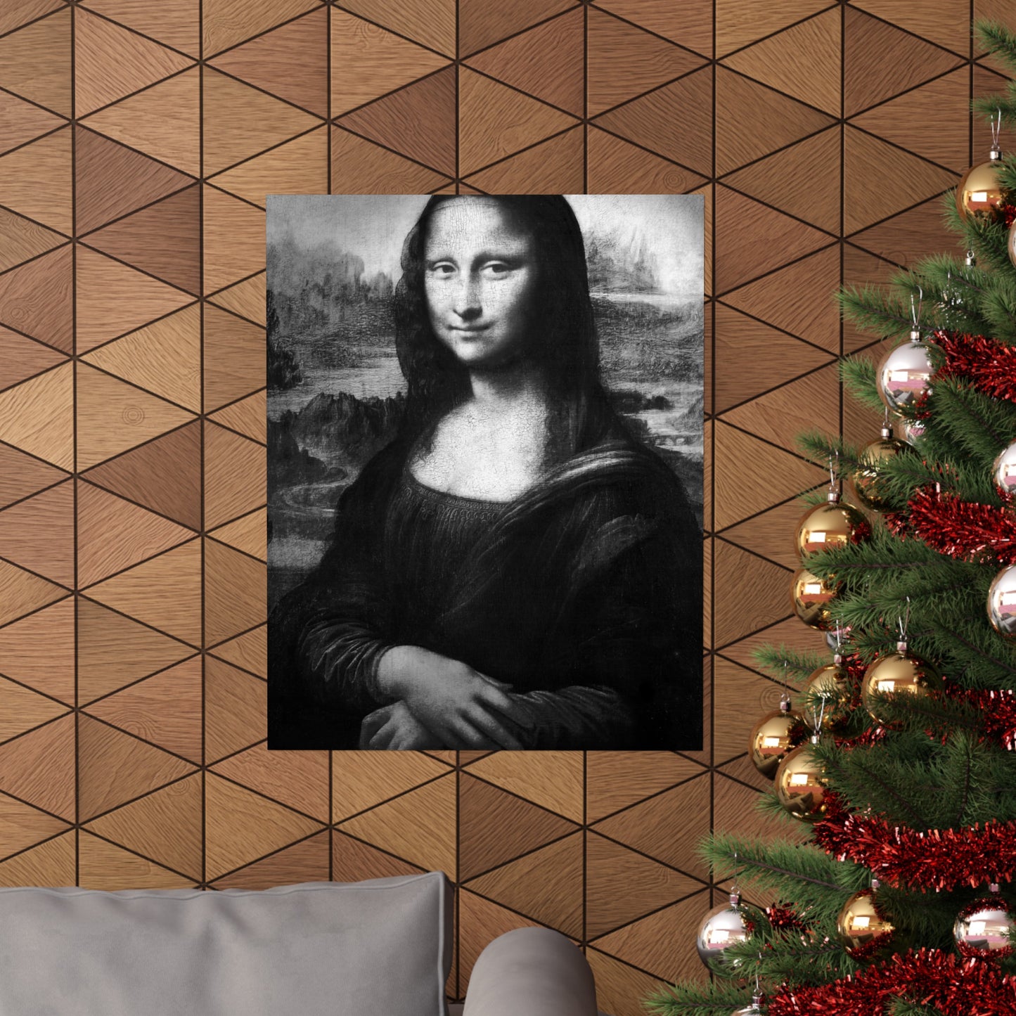 Reimagined Mona Lisa: Premium Matte Vertical Poster on Museum-Grade Paper