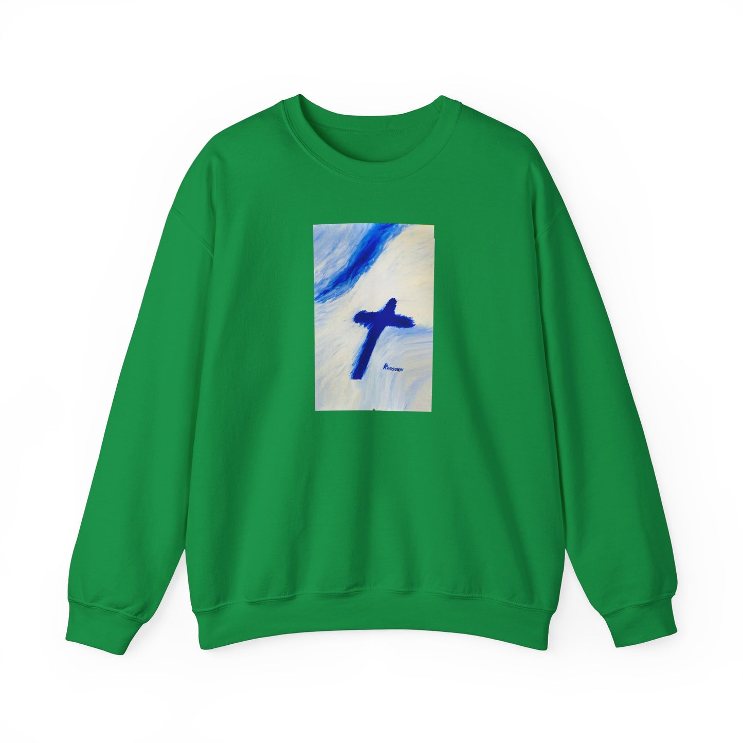 "Songbird - Enlightened Spirit Crewneck Sweatshirt – Cross Painting”