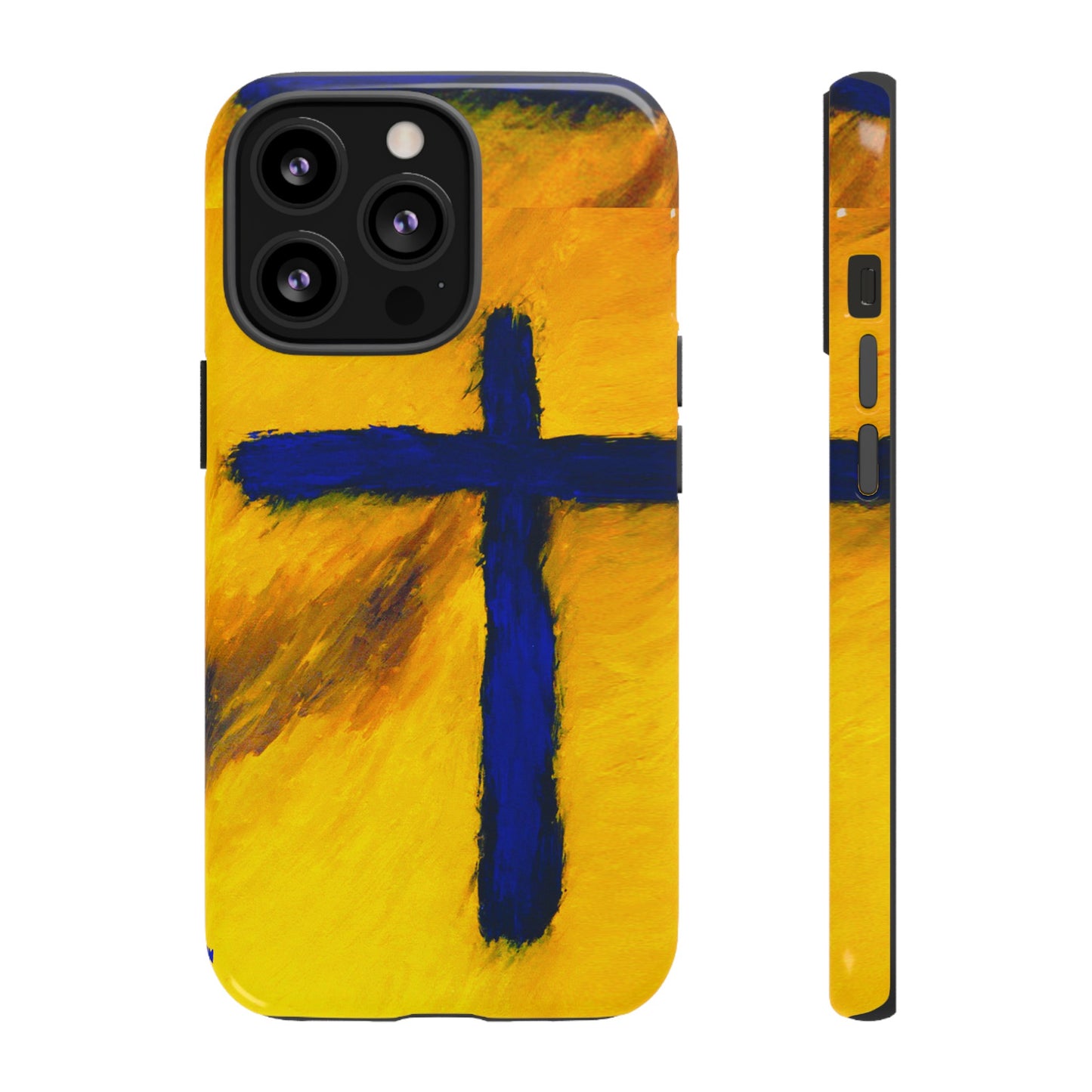 "Blue Falcon - Divine Cross Protective Phone Case"