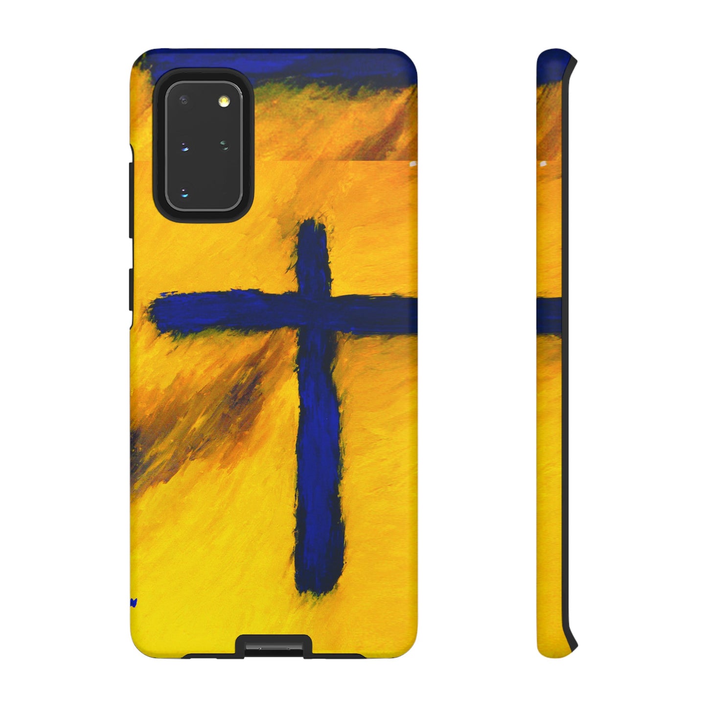 "Blue Falcon - Divine Cross Protective Phone Case"