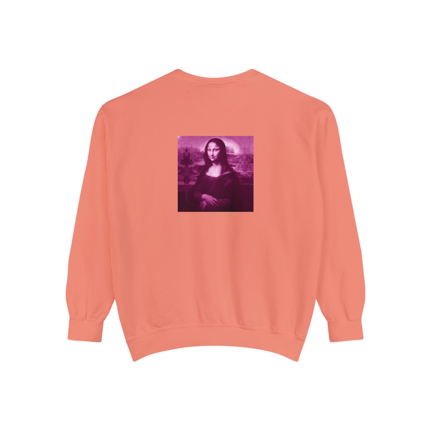 Mona Lisa (Pink): Luxurious Unisex Garment-Dyed Sweatshirt