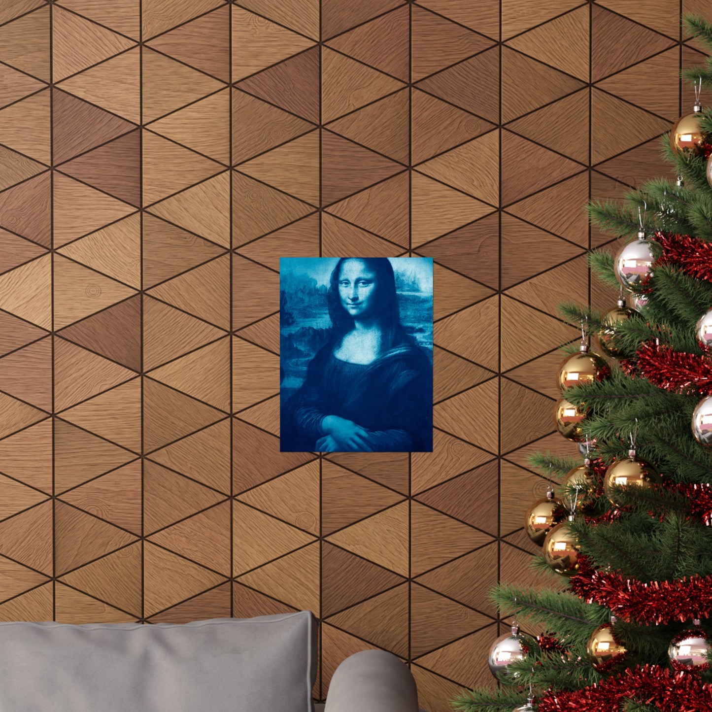 Reimagined Mona Lisa: Premium Matte Vertical Poster on Museum-Grade Paper