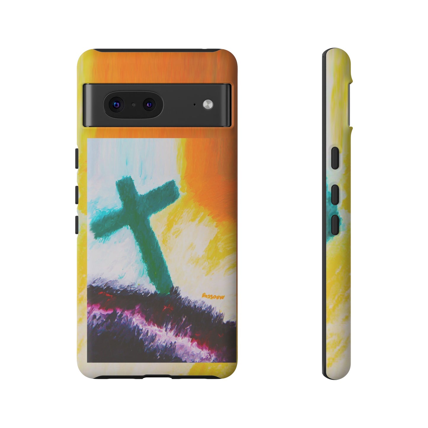 "Sunrise - Divine Cross Protective Phone Case"