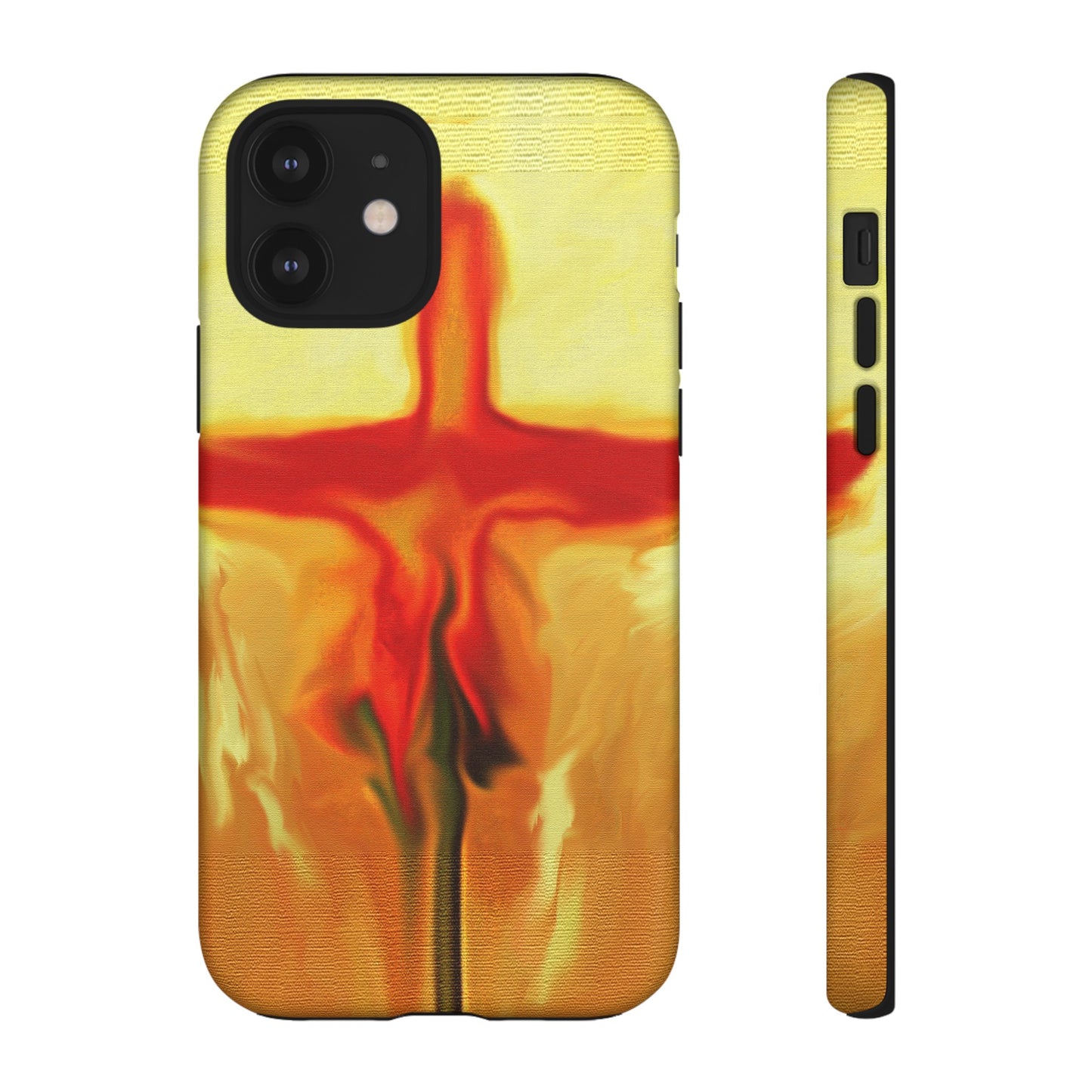 "Rose Petals - Inspirational Cross Phone Case With Dual Layer Protection"