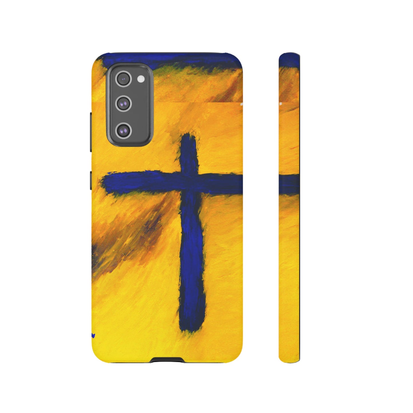 "Blue Falcon - Divine Cross Protective Phone Case"