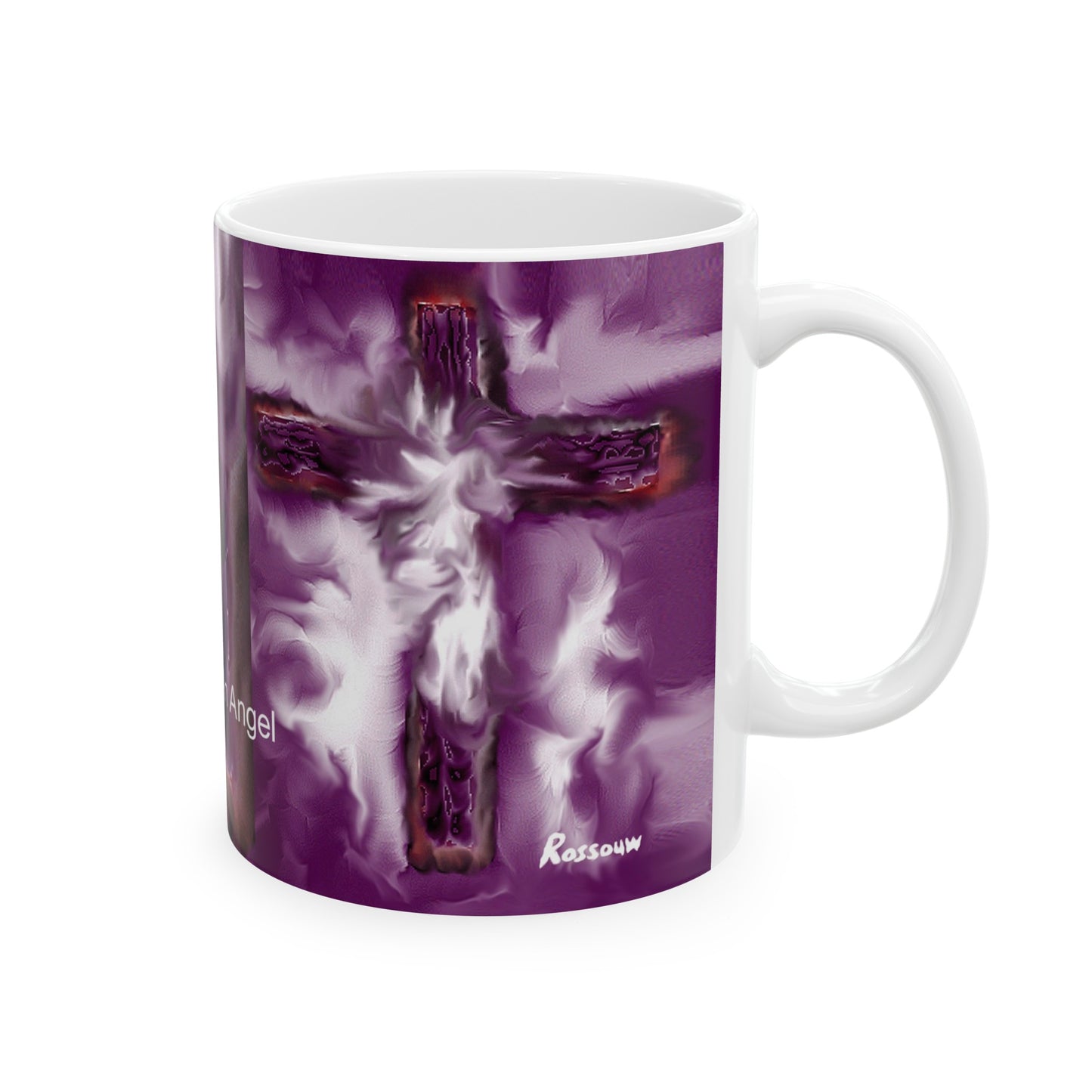 Tears Of An Angel - Inspirational Cross Art Ceramic Mugs – Start Your Day Right