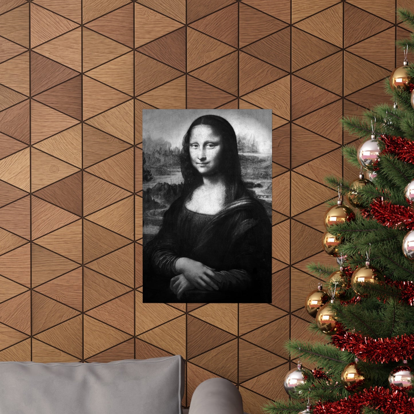 Reimagined Mona Lisa: Premium Matte Vertical Poster on Museum-Grade Paper