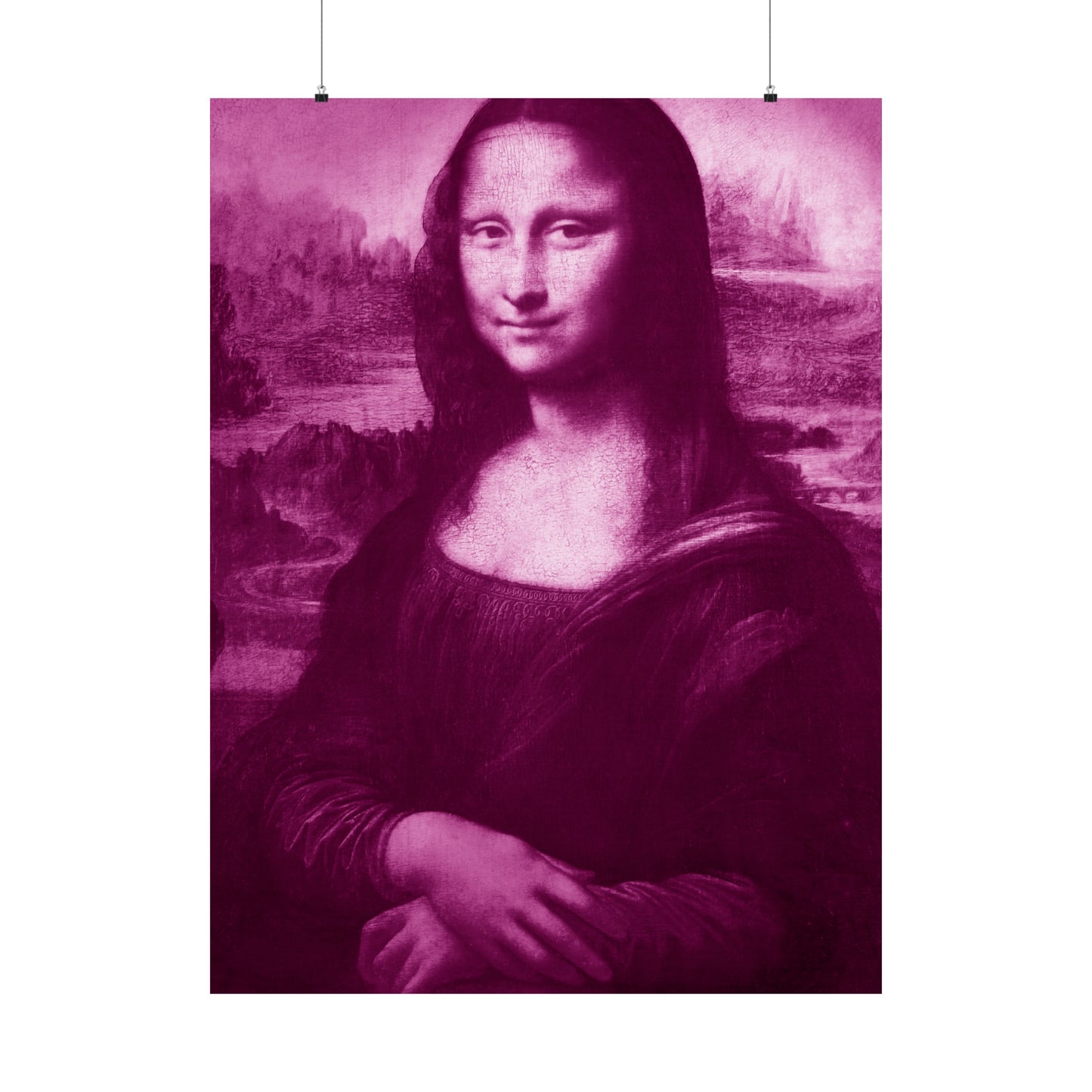 Reimagined Mona Lisa: Premium Matte Vertical Poster on Museum-Grade Paper