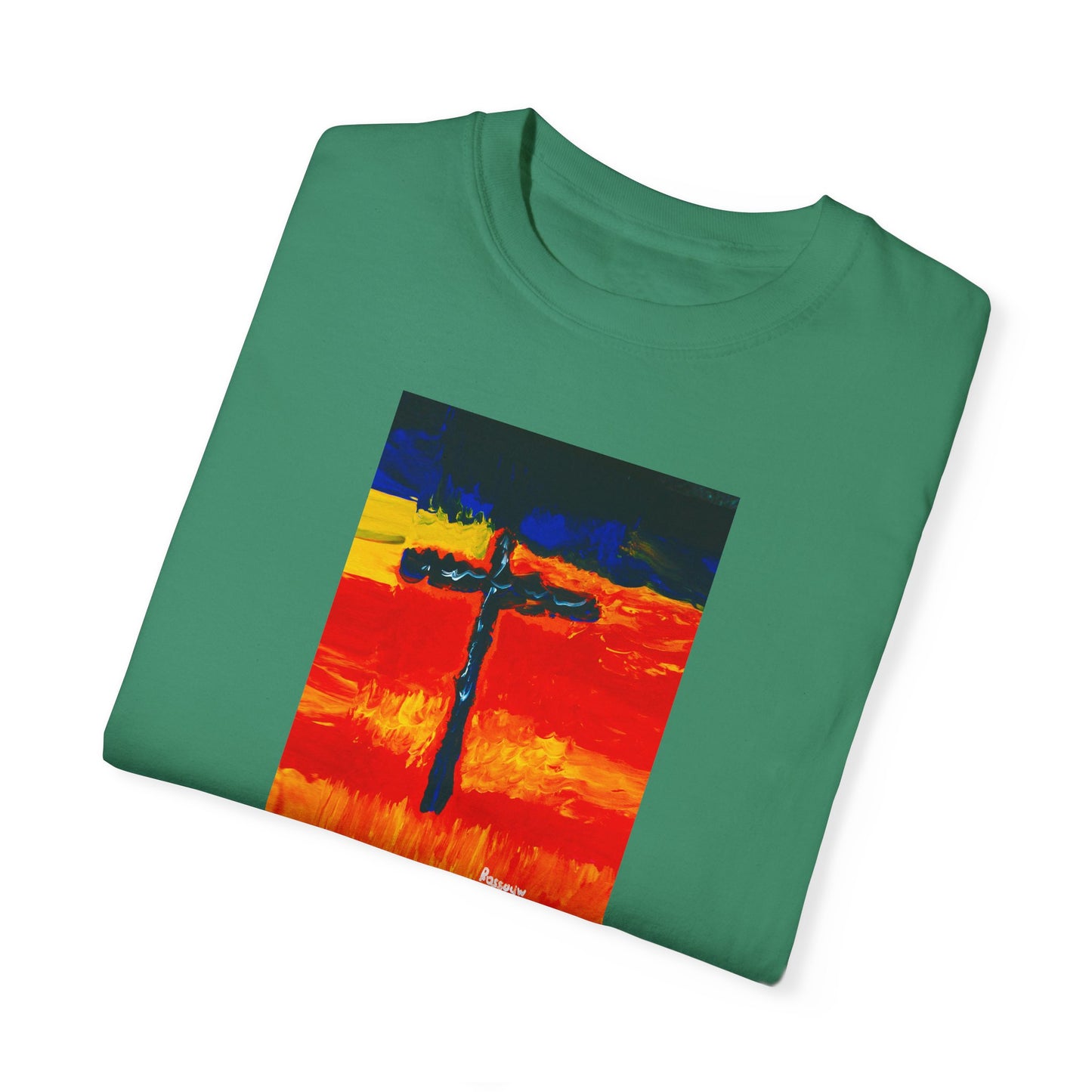 “Rainbow Warrior - Spiritual Art Unisex Dyed T-Shirt – Comfort Colors 1717"