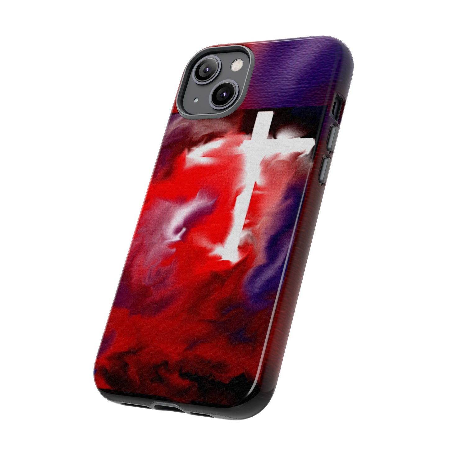 "Above The Light - Cross Art Protective Phone Case"