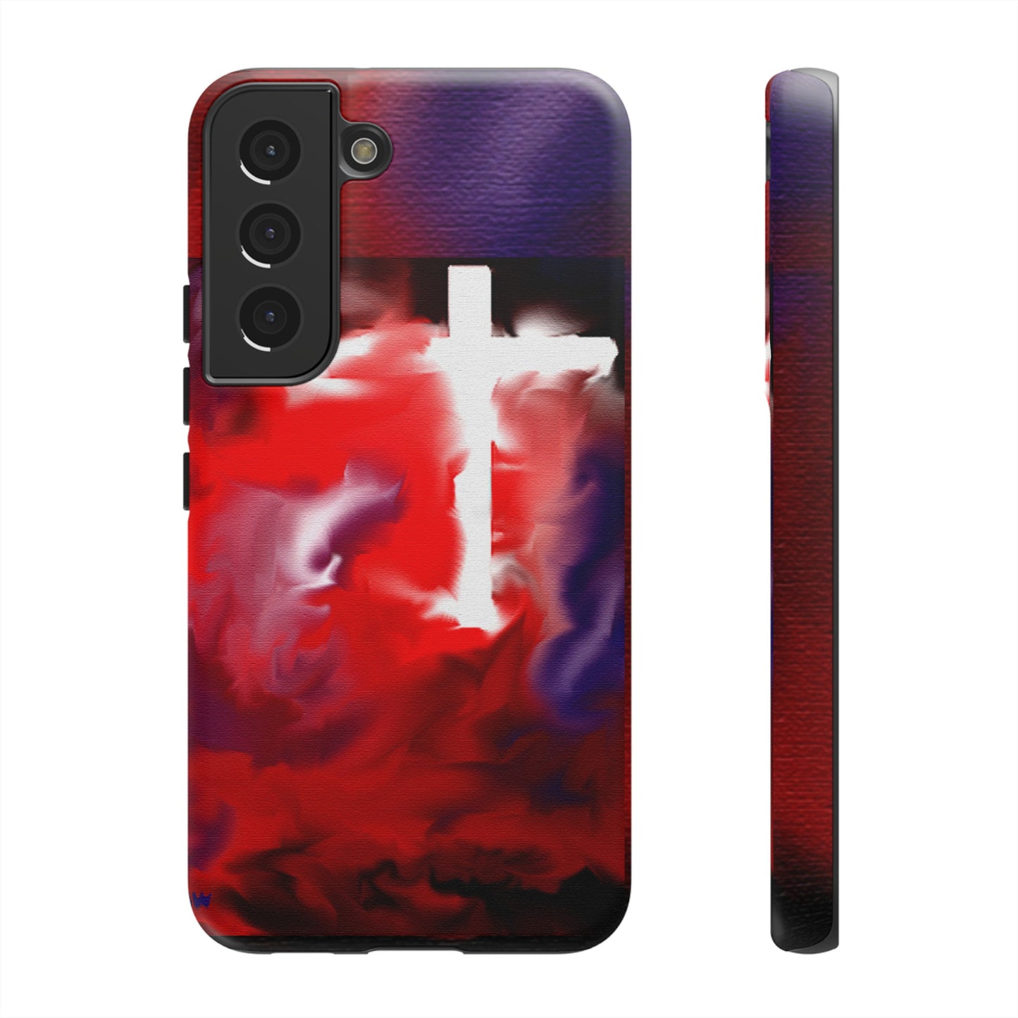 "Above The Light - Cross Art Protective Phone Case"