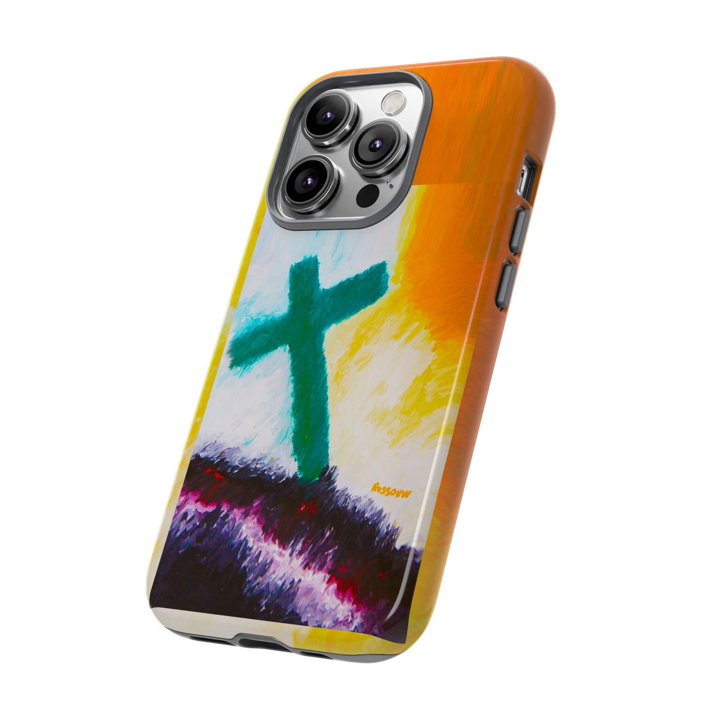 "Sunrise - Divine Cross Protective Phone Case"