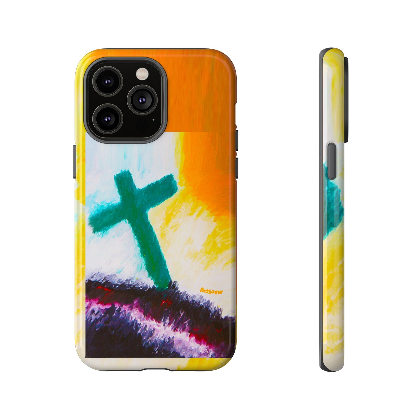 "Sunrise - Divine Cross Protective Phone Case"