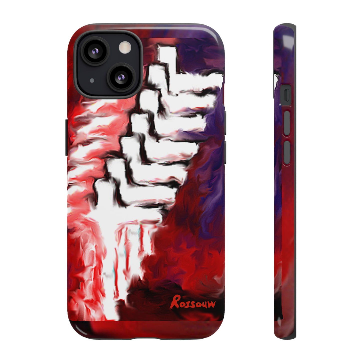 "Beyond The Shadows - Cross Phone Case With Dual Layer Protection"