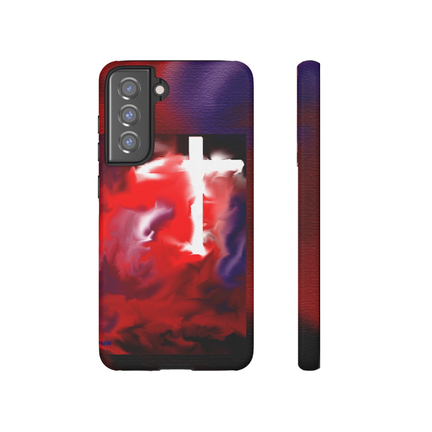 "Above The Light - Cross Art Protective Phone Case"