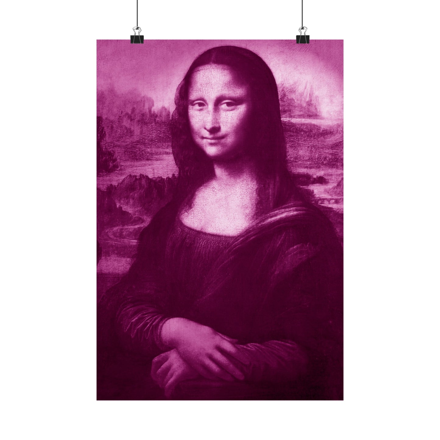 Reimagined Mona Lisa: Premium Matte Vertical Poster on Museum-Grade Paper